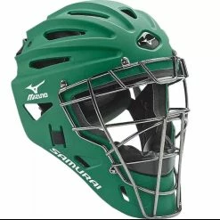 Mizuno Youth Samurai G4 Catcher's Helmet -Baseball Softball Shop 16MIZYSMRG4SMLLCTCTC Forest