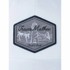 Travis Mathew TravisMathew Men's Laney Golf Hat -Baseball Softball Shop 1MQ189 1WHT 02