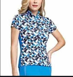 Tail Activewear Women's Short Sleeve Shirt Black Blue White