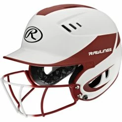 Rawlings Velo Junior 2-Tone Softball Batting Helmet W Faceguard