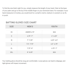Easton Gametime Elite Youth Dynamic Feel System Gloves -Baseball Softball Shop BattingGlovesizechart 542db839 003e 4966 8508 3ee09755e59d