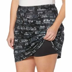 Callaway Women's 18” Stained Glass Floral Golf Skort - Extended Sizes -Baseball Softball Shop CGKBS95W 002 Caviar MODDET