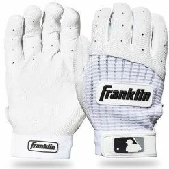 Franklin MLB Pro Classic Adult Batting Gloves - Medium - White