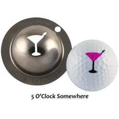 Tin Cup "5 O'clock Somewhere" Custom Golf Ball Marker