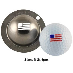 Tin Cup "Stars & Stripes Flag" Custom Golf Ball Marker