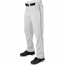 Wilson Men's Relaxed Fit Poly Warp Knit Piped Baseball Pants WTA4332 -Baseball Softball Shop WTA4232Y WHT DKG c83491e8 91ac 4227 93c7 770770883ca4