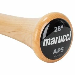 Marucci AP5 Pro Model Youth Maple Wood Bat - Natural/Black -Baseball Softball Shop marucci wood bat ap5 pro model youth maple natural black inset5 1