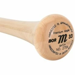 Marucci BOR Pro Model Maple Wood Bat - Natural/Black - 2023 Model -Baseball Softball Shop marucci wood bat bor natural black 23 inset5