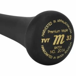 Marucci TVT Pro Model Maple Wood Bat - Black/Smoke - 2023 Model -Baseball Softball Shop marucci wood bat tvt black smoke 23 inset5