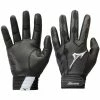 Mizuno Covert Adult Baseball Batting Gloves -Baseball Softball Shop mens black covert batting glove pi3001000 ff 3001734 full