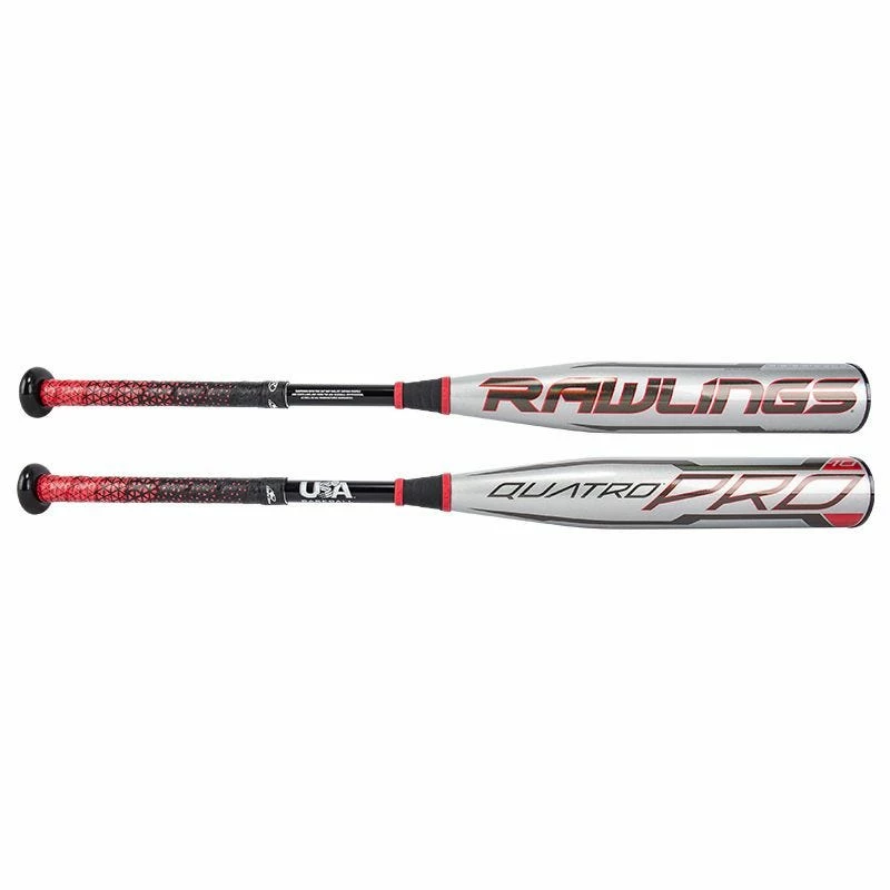 Rawlings Quatro Pro (-10) USA Baseball Bat - 2021 Model 3 Rawlings Quatro Pro (-10) USA Baseball Bat - 2021 Model
