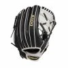 Wilson Siren 12" Glove -Baseball Softball Shop rhtwilson12gloveblackandwhite